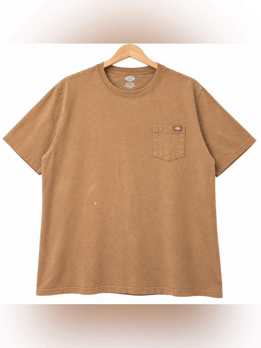 Dickies Men’s 3XLT Brown Pocket T-Shirt Cotton Workwear Tall